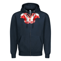 Navy practice jersey fa element Zipper Hoodie - FaDigitalArtStudio