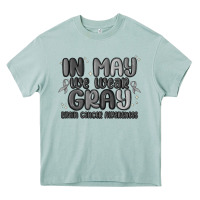 Arona in may we wear gray brain cancer awareness Heavy Core Tee - MaliasSmallBusiness