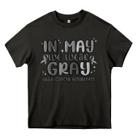Asphalt in may we wear gray brain cancer awareness Heavy Core Tee - MaliasSmallBusiness