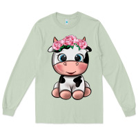 Matcha cute cow Long Sleeve Tee - texasbilliewilder