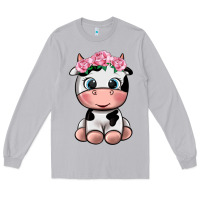 Moon Dust cute cow Long Sleeve Tee - texasbilliewilder