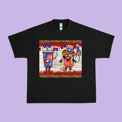 Usa Hot Dog Coca Tumbler Urban Heavy Tee Designed By Barkaloodesign