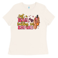 Bone just a nail boss building her empire Ladies Tee - MaliasSmallBusiness