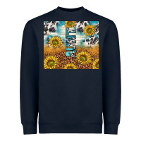 Navy aunt sunflower leopard glitter Heavyweight Sweatshirt - TumblerDesignByShophia
