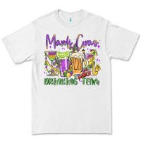 White mardi gras drinking team Premium Tee - MaliasSmallBusiness