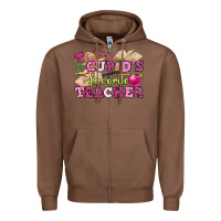 Chestnut cupid's favorite teacher Zipper Hoodie - OliviaCreatesArt