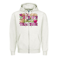 Oatmeal Heather cupid's favorite teacher Zipper Hoodie - OliviaCreatesArt