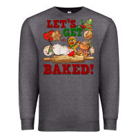 Charcoal Heather let's get baked Premium Sweatshirt - FaDigitalArtStudio