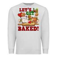 Dove Grey let's get baked Premium Sweatshirt - FaDigitalArtStudio