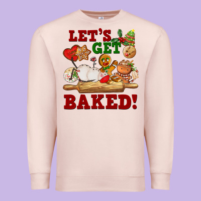 Let's Get Baked Premium Sweatshirt Designed By Fadigitalartstudio