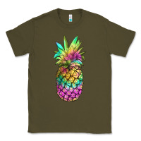 Army Green tie dye pineapple Classic Tee - JahusDesignShop