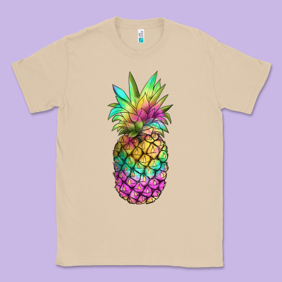 Tie Dye Pineapple Classic Tee Designed By Jahusdesignshop