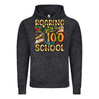 Vintage Black roaring in to 100 day of school Vintage Hoodie - Artiststas