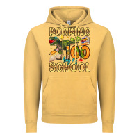 Vintage Mustard roaring in to 100 day of school Vintage Hoodie - Artiststas