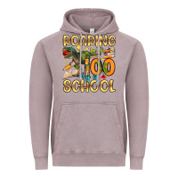 Roaring In To 100 Day Of School Vintage Hoodie | Teevron