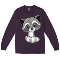Plum raccoon Long Sleeve Tee - texasbilliewilder
