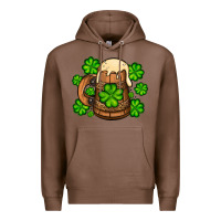 Chestnut St. Patrick's Beer and shamrock Premium Hoodie - OliviaCreatesArt