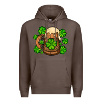 Coffee St. Patrick's Beer and shamrock Premium Hoodie - OliviaCreatesArt