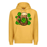 Mustard St. Patrick's Beer and shamrock Premium Hoodie - OliviaCreatesArt