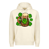 Sandshell St. Patrick's Beer and shamrock Premium Hoodie - OliviaCreatesArt