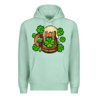 Seafoam St. Patrick's Beer and shamrock Premium Hoodie - OliviaCreatesArt