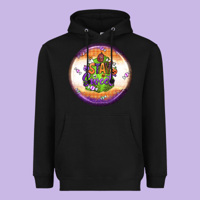 Stay Sweet Earrings Heavyweight Hoodie Designed By Bundleandbundleshop