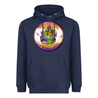 Navy stay sweet earrings Heavyweight Hoodie - BundleAndBundleShop