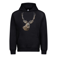 Black Mule Buck Deer Head Urban Hoodie - LillyAllenDesigns