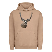 Pigment Burro Mule Buck Deer Head Urban Hoodie - LillyAllenDesigns