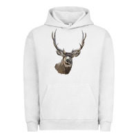 Pigment Lunar Rock Mule Buck Deer Head Urban Hoodie - LillyAllenDesigns