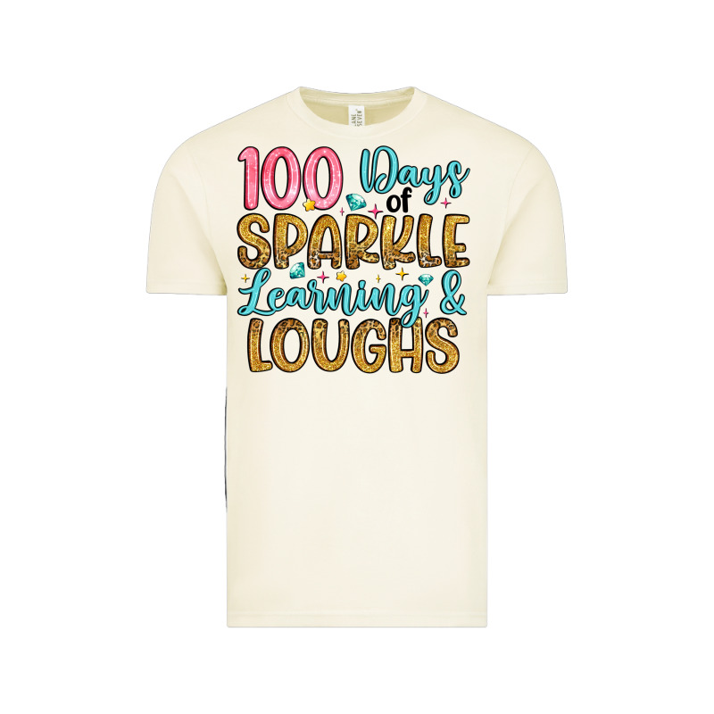 100 Days Of Sparkle Learning And Loughs Vintage Tee by Artiststas | Teevron