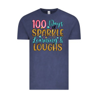 Vintage Denim 100 days of sparkle learning and loughs Vintage Tee - Artiststas