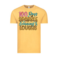 Vintage Mustard 100 days of sparkle learning and loughs Vintage Tee - Artiststas