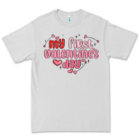 Dove Grey my first valentines day Premium Tee - MaliasSmallBusiness