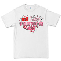 White my first valentines day Premium Tee - MaliasSmallBusiness