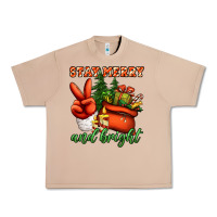 Burro stay merry and bright peace hand Urban Heavy Tee - Jasminsmagicworld
