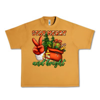 Peanut Butter stay merry and bright peace hand Urban Heavy Tee - Jasminsmagicworld