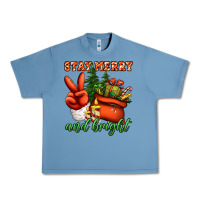 Pebble Blue stay merry and bright peace hand Urban Heavy Tee - Jasminsmagicworld