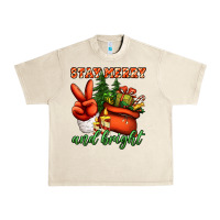 Sandshell stay merry and bright peace hand Urban Heavy Tee - Jasminsmagicworld