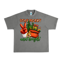Tornado stay merry and bright peace hand Urban Heavy Tee - Jasminsmagicworld