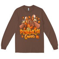 Chestnut Pumpkin queen Fall black girl sneakers Long Sleeve Tee - RanaPortraitStore