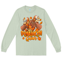 Matcha Pumpkin queen Fall black girl sneakers Long Sleeve Tee - RanaPortraitStore