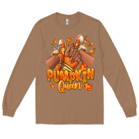Toasted Coconut Pumpkin queen Fall black girl sneakers Long Sleeve Tee - RanaPortraitStore