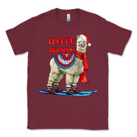 Burgundy Fleece Navidad Alpaca Classic Tee - LillyAllenDesigns