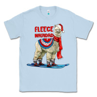 Dusty Blue Fleece Navidad Alpaca Classic Tee - LillyAllenDesigns