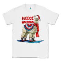 White Fleece Navidad Alpaca Classic Tee - LillyAllenDesigns