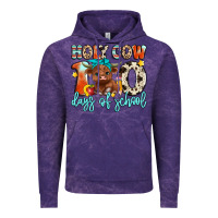 Cloud Purple holy cow 100 days of school Vintage Hoodie - Artiststas