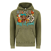 Vintage Olive holy cow 100 days of school Vintage Hoodie - Artiststas