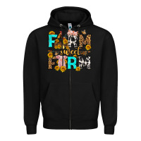 Black farm sweet farm western  olivia Zipper Hoodie - OliviaCreatesArt