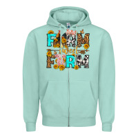 Seafoam farm sweet farm western  olivia Zipper Hoodie - OliviaCreatesArt